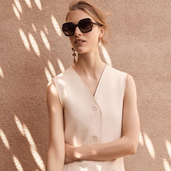 New Authentic Prada PR 16US HERITAGE KHR0A7 Black Azure / Spotted Brown - Picture 4 of 15